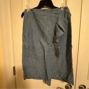 JCrew women denim thin straight skirt size 6